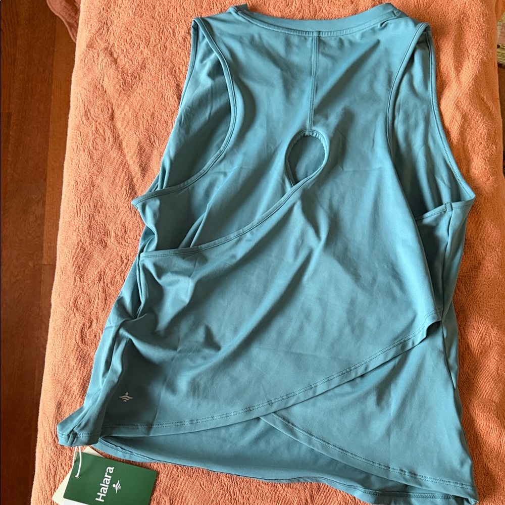 HALARA Women's Teal Sleeveless Tank Top